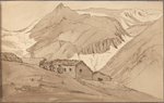 Sketchbook containing views recording a tour in Switzerland and France