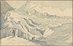 Sketchbook containing views recording a tour in Switzerland and France