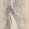 "St. Neightan's Kieve nr. Tintagel, Cornwall." Original pencil sketch