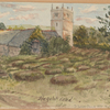 Hardy, Emma Lavinia (Gifford). "St. Juliot church [Cornwall]" Water color sketch, with Thomas Hardy's ms. caption
