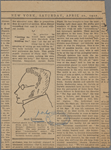Max Stirner. Portrait sketch made by Friedrich Engels. From John Henry Mackay's "Max Stirner," (Schuster, Loeffler & Co., Berlin.)...