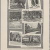 Mr. Stockton's former home at Convent, N.J.--from the sketch-book of his friend and neighbor A.B. Frost. The croquet ground. The entrance. The study windows. The front porch and doorway. A favorite spot of Mr. Stockton's. The meadow, from the lawn. View from the study windows.