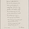 Poem by R.H. Stoddard in manuscript form