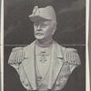 Die am. 21. Juni enthüllte Bronzebüste des Admirals v. Stosch auf der Terrasse de Marine-Akademie in Riel. Modelliert von Fritz Kraus