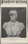 Die am. 21. Juni enthüllte Bronzebüste des Admirals v. Stosch auf der Terrasse de Marine-Akademie in Riel. Modelliert von Fritz Kraus