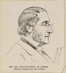 Rev. Dr. John Stoughton, of London. (From a sketch by our artist)