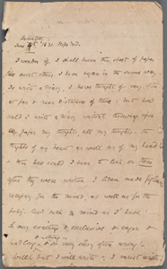 Elizabeth Barrett Browning collection of papers