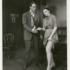 Unidentified actor and Marcella Markham in the stage production The Iceman Cometh