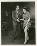 Unidentified actor and Marcella Markham in the stage production The Iceman Cometh