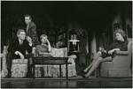 George Grizzard, Arthur Hill, Melinda Dillon, and Uta Hagen in the stage production Who's Afraid of Virginia Woolf?, Billy Rose Theatre ("Being married to the President's daughter".