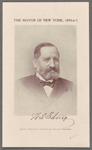 The Mayor of New York, 1895-6-7. W.L. Strong [signature.]