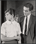 Lois Smith and Richard Jordan in rehearsal for the stage production Bicycle Ride to Nevada