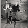 Richard Jordan and unidentified in rehearsal for the stage production Bicycle Ride to Nevada