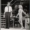 Richard Jordan and unidentified in the stage production Bicycle Ride to Nevada