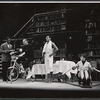 Franchot Tone, Ron Leibman, Lois Smith and unidentified in the stage production Bicycle Ride to Nevada