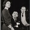 Elizabeth Wilson, Martin Gabel, and George Voskovec in rehearsal for the stage production Big Fish, Little Fish