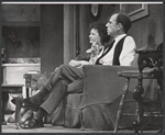 Ruth White and Hume Cronyn in the stage production Big Fish, Little Fish