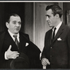 Martin Gabel and Jason Robards, Jr. in the stage production Big Fish, Little Fish