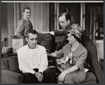 (Clockwise from top left) George Grizzard, Hume Cronyn, Ruth White, and Jason Robards, Jr. in the stage production Big Fish, Little Fish