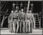 Alan Weeks [front left] and ensemble in the stage production Billy