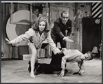 Geraldine Page, Donald Madden and Michael Crawford in the stage production Black Comedy/White Lies