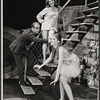 Donald Madden, Geraldine Page and unidentified in the stage production Black Comedy/White Lies
