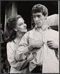Geraldine Page and Michael Crawford in the stage production Black Comedy/White Lies