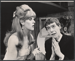 Lynn Redgrave and Michael Crawford in the stage production Black Comedy/White Lies