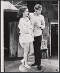 Geraldine Page and Michael Crawford in the stage production Black Comedy/White Lies