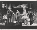 Geraldine Page, Michael Crawford, Peter Bull, Lynn Redgrave, Donald Madden and unidentified in the stage production Black Comedy/White Lies