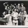 Gerri Dean, Camille Yarbrough, Ron Steward, Hattie Winston, Robert La Tourneaux, Janice Lynne Montgomery and unidentified others in the production Sambo: A Black Opera with White Spots