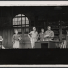 Peter Fonda, Peg Murray, Hy Anzell, Eugène Roche, Darren McGavin and unidentified in the stage production Blood, Sweat and Stanley Poole