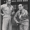 Darren McGavin and Robert Weil in the stage production Blood, Sweat and Stanley Poole