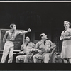 Peter Fonda, Hy Anzell, Robert Weil and Peg Murray in the stage production Blood, Sweat and Stanley Poole