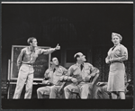 Peter Fonda, Hy Anzell, Robert Weil and Peg Murray in the stage production Blood, Sweat and Stanley Poole