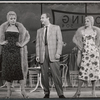 Jack Warden and unidentified actresses in rehearsal for the stage production The Body Beautiful