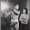 Brock Peters and Barbara McNair in rehearsal for the stage production The Body Beautiful