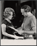 Madeline Kahn and Robert Loggia in rehearsal for the stage production Boom Boom Room