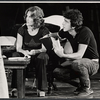 Madeline Kahn and unidentified in rehearsal for the stage production Boom Boom Room