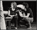 Madeline Kahn and unidentified in rehearsal for the stage production Boom Boom Room