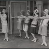 Ann Wakefield, Millicent Martin, Paulette Girard and unidentified others in the tour of The Boy Friend