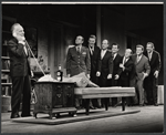 Martin Wolfson [left] and unidentified others in the stage production Breakfast at Tiffany's