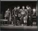 Mary Tyler Moore [center] and unidentified others in the stage production Breakfast at Tiffany's