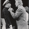 Unidentified actor and Art Lund in the stage production Breakfast at Tiffany's