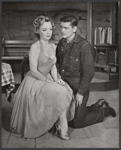 Replacement actors Barbara Baxley and Dick York in the stage production Bus Stop 