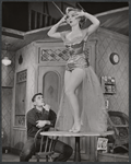 Replacement actors Dick York and Barbara Baxley in the stage production Bus Stop