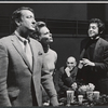 Tom Poston, Bethel Leslie and unidentified others in the stage production But, Seriously...