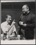 Tom Poston and Louis Guss in rehearsal for the stage production But, Seriously…