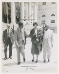 Althea Gibson at New York City Hall after successful tennis tournaments in Europe