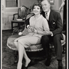 Claudette Colbert and Cyril Ritchard in the stage production The Irregular Verb to Love